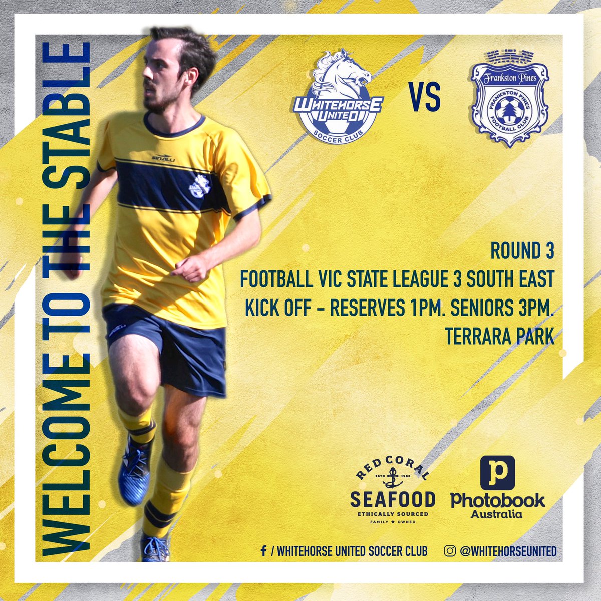 It’s finally time! The first game of the men’s <a href="/footballvic/">Football Victoria</a> league campaign is ON! Tomorrow get down to the Stable to see the lads as we take on Frankston Pines. It’s going to be an exciting season so don’t miss the opener!#whitehorseunited #upthehorse #terrarapark 🔥🐴🔥🐴