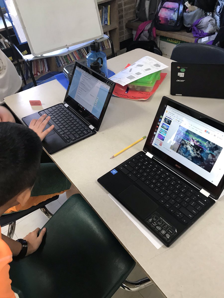 trishhues's tweet photo. Today I took a chance on my students. Could they come up with the tech station for next week's Water Cycle lesson? YES!!! Favorite line of the day: "I want to make a choice board just like the ones you always give us! @ARPanthers #BreakthroughClassroom https://t.co/8HOSW6y7tx