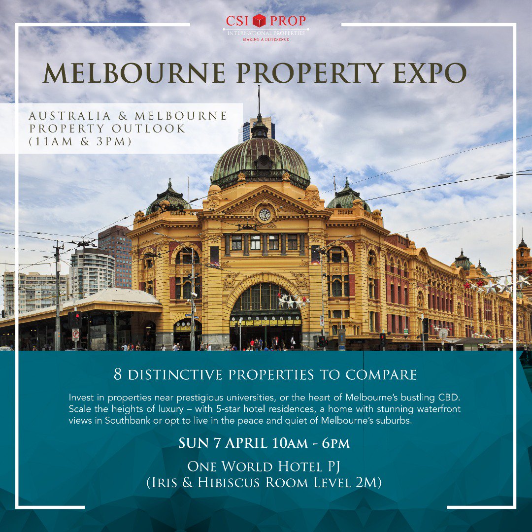 csiprop's tweet image. Own a space in one of the world's most liveable cities - Join us at our Melbourne Property Expo. 10am - 6pm. RSVP now to find out more bit.ly/2YSO0Em

#CSIProp #melbournepropertyexpo #melbourneproperty #propertyinvestment