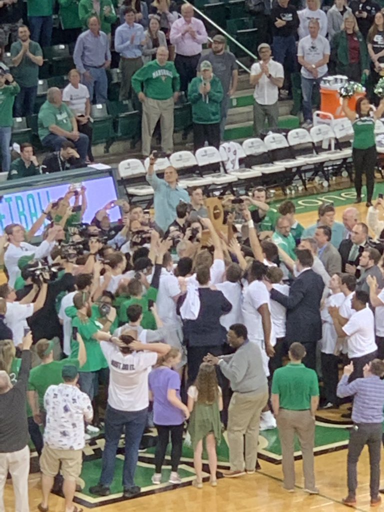 Steadman_15's tweet photo. Not what we wanted but credit to this group coming together one last time to win a championship #GoHerd #CITChamps https://t.co/yKAcR81HNI