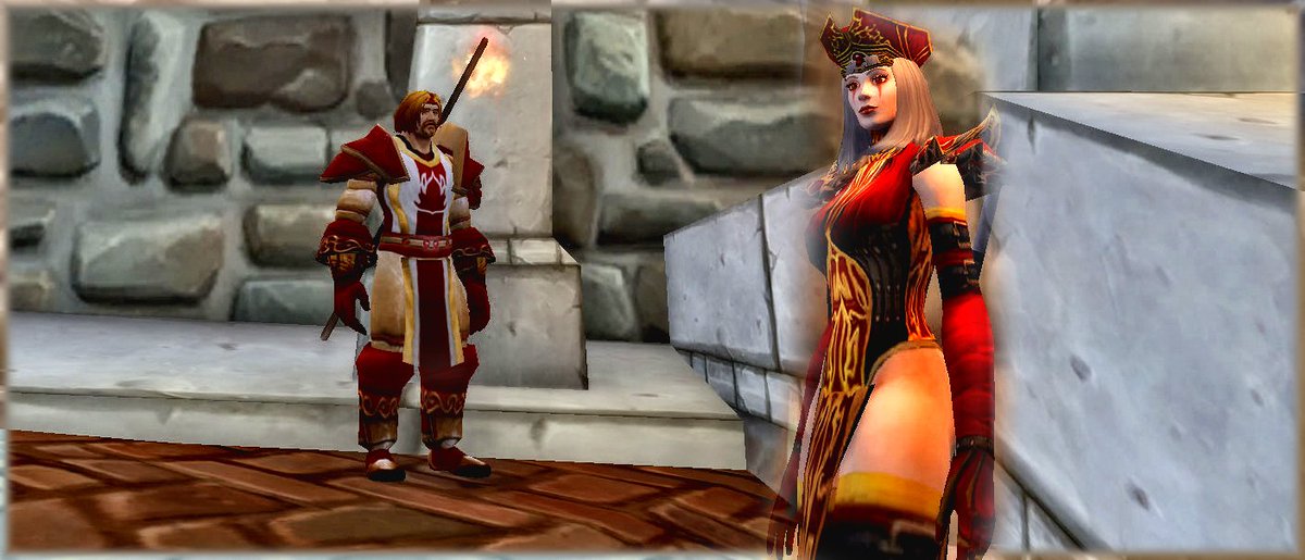 Imperious0212's tweet photo. From #TransmorphedBeacon!
★ You can be  #CommanderDurand or #HighInquisitorWhitemane, from #ScarletMonastery!
❖ Arise, my champion!
❖ At your side, milady!
#Warcraft https://t.co/v12NCHewqb