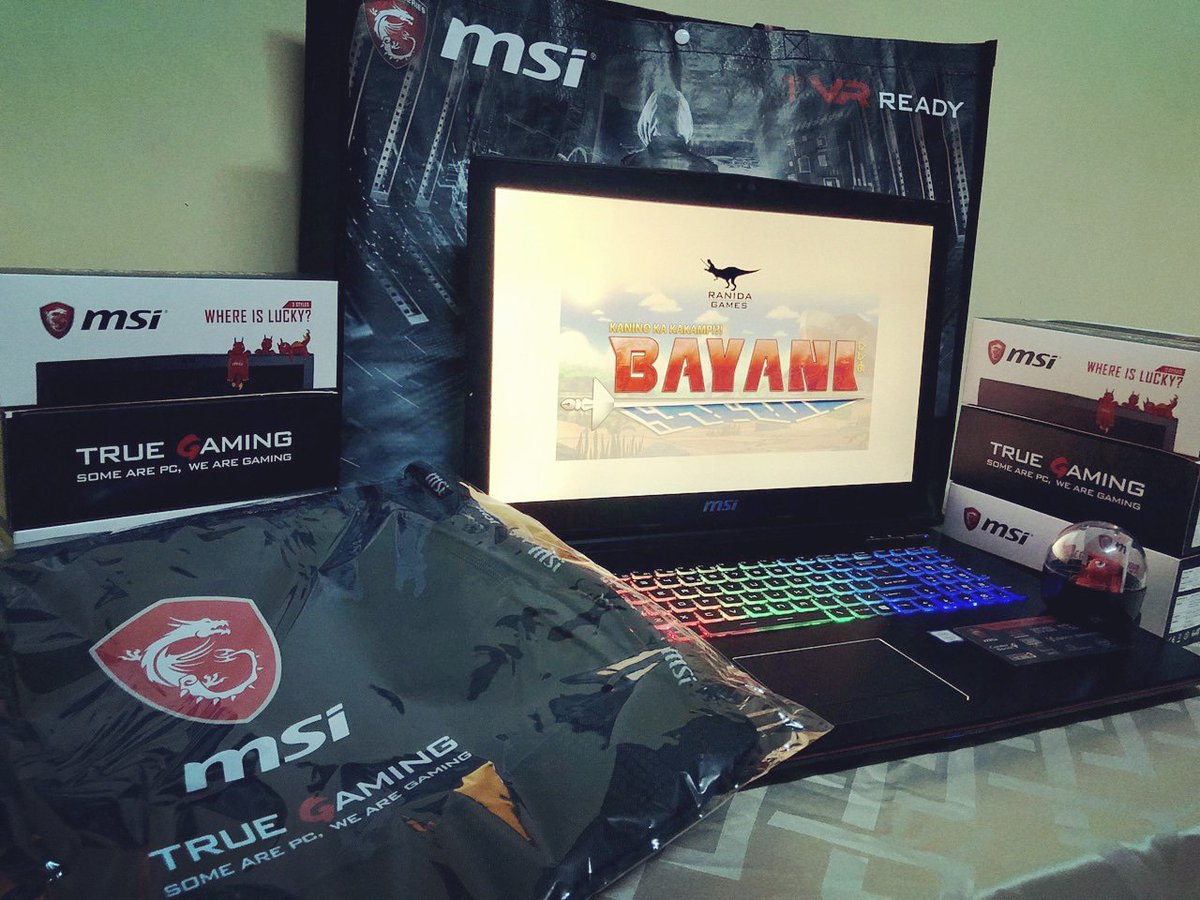 ranidagames's tweet photo. MSI + Bayani = GAME! #bayaniPH #MSIxBayani #MSIgaming #TheGameJustGotReal #GameconPH @bayaniph https://t.co/FJIoPbMNB4