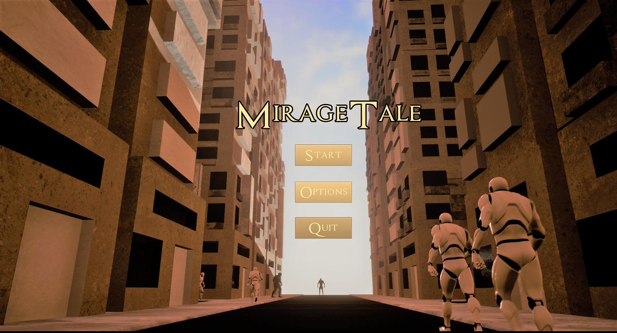 aqib_khalifa's tweet photo. So finally settled on a name for the project it was either 'MirageTale' or 'MirageTrail', settled for 'MirageTale' as it sounds like a story whereas the other one sounded like a goal for a mission. The BG image works well with the gap between the buildings. https://t.co/r1TNT88LgT