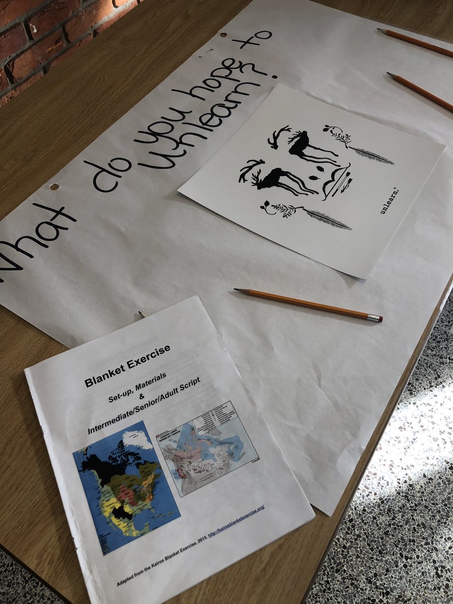 mrs_mceachern's tweet photo. Got to facilitate the Blanket Exercise for the @stewarttownps parent community @HaltonDSB  Fantastic evening as many begin their journey towards #Reconciliation as they learn the #truth of our past. Thank you to @HDSBEquity Tammy Hardwick for joining us https://t.co/KoCi5Sd1n3