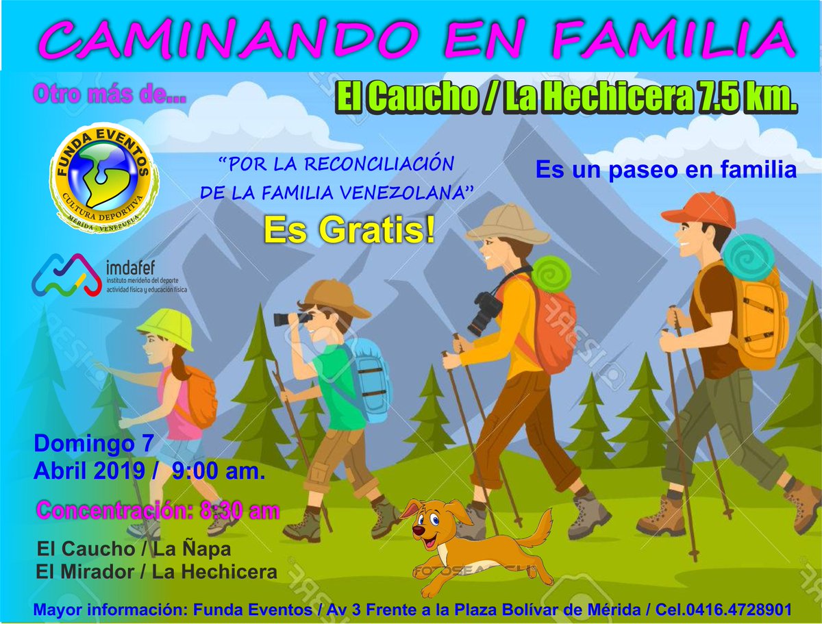 fundaeventos's tweet photo. No te quedes en casa y vamos a disfrutar de esta corta aventura de montaña, junto a tus amigos, familiares y mascotas. Una actividad gratuita y de buena oportunidad para drenar , desestrezar y cargarse de buenas energías . https://t.co/rN9i10eI3J