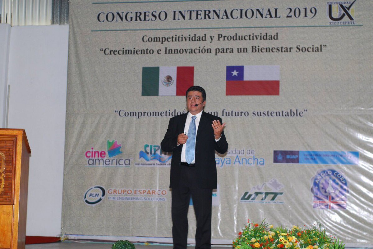 Inició el Congreso Internacional 2019 de Competitividad y Productividad “Crecimiento e Innovación para un Bienestar Social”, organizado por la Universidad Xicotepetl. Mi felicitación y reconocimiento a todos los participantes, son ejemplo de esfuerzo por seguir aprendiendo.