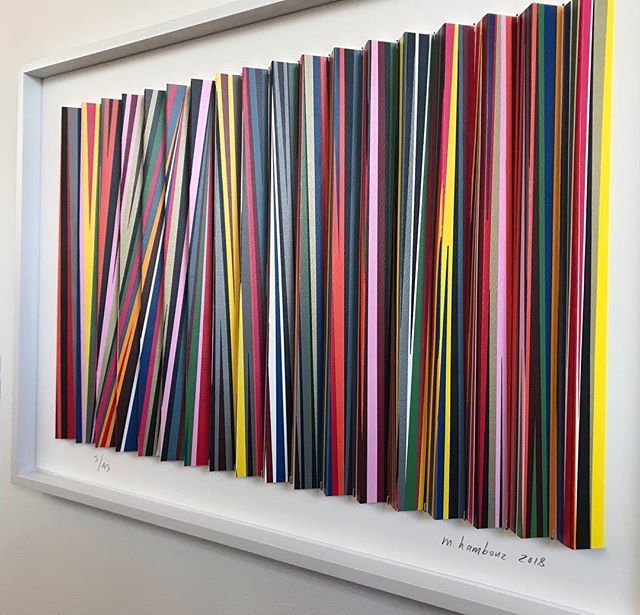kcgalitz's tweet photo. Michael Hambouz, Nervous Electricity, 2018. Screenprint, stitched into a lenticular form with linen thread; mounted to museum board. #wow #3D #print #michaelhambouz #havenpress #pulledinbrooklyn #ipcny 👏👏👏 https://t.co/nyFSIXtSC5 https://t.co/eji5adFPwI
