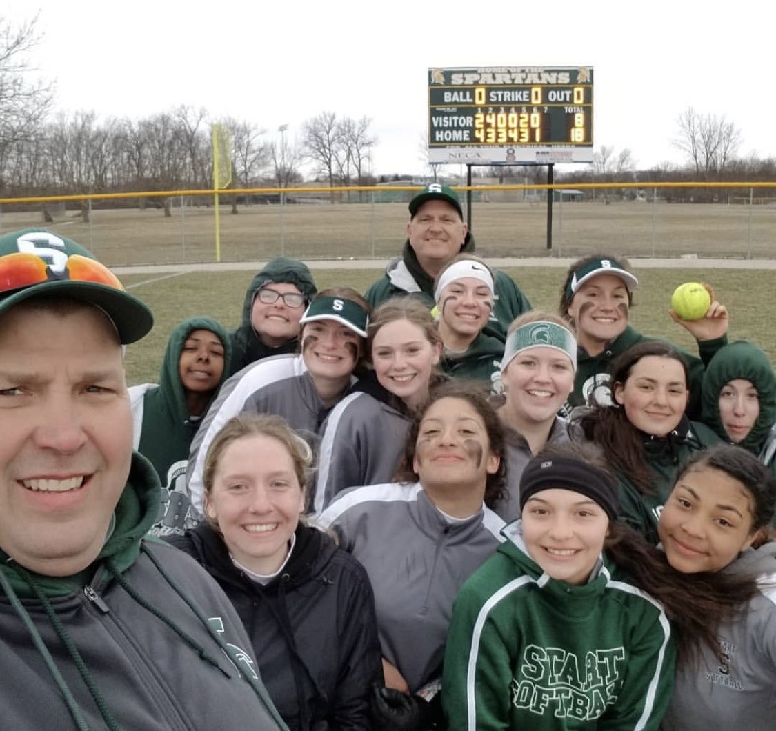 StartSoftball's tweet photo. The Varsity girls came out giving it their all today, beating the Northview wildcats 18-8 at home today. Congrats girls! Keep it going! 🥎 #SpartanNation https://t.co/LLo938fNkt