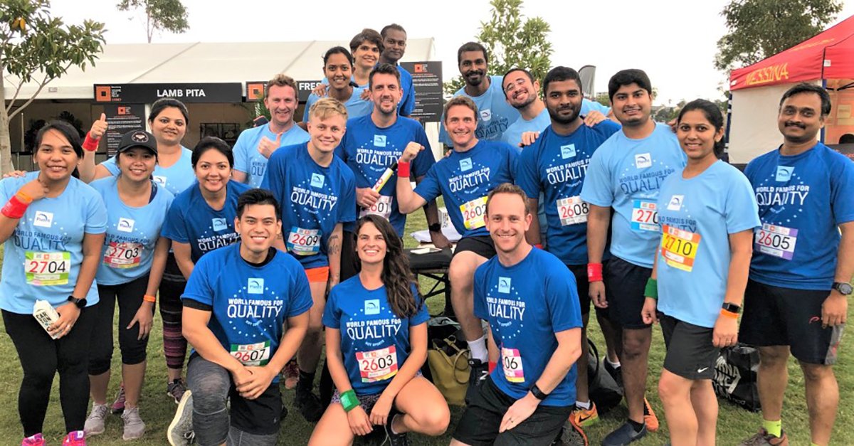 PlanitTesting's tweet photo. Well done and thank you to all our runners in the recent Bloomberg #SquareMileRelay in Sydney!

It was a cloudy day that looked ready to rain, and some of the inclines in #BarangarooReserve were a challenge, but we got through it together as a team without dropping the baton! https://t.co/ad17rNNT2x