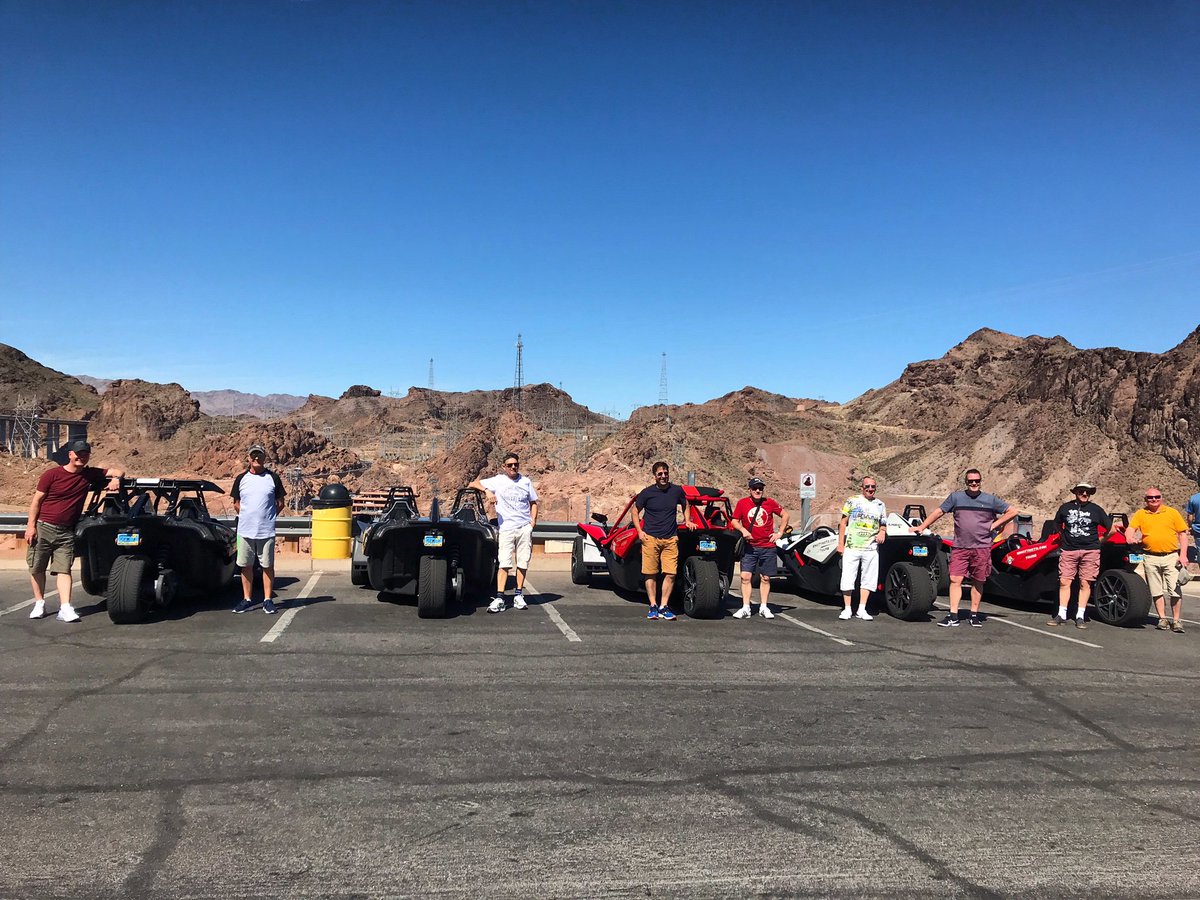 sincitymotoinc's tweet photo. Yes we got out of the casino and went to Hoover Dam, it was amazing! Book yours while slings last @sincitymotoinc 
#slingshot #polarisslingshot #drive #ride #rent #tour #familt #friends #ukcustomers #italy #love #beautiful https://t.co/syxj4u93fW