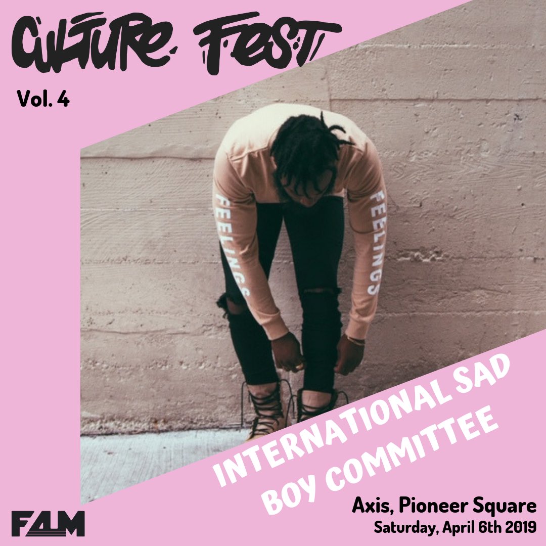 Seattle_FAM's tweet image. International Sad Boy Committee captures the style and mood deeply embodied in the Street Wear Culture. It highlights unique custom pieces while also creating its own visual movement. ISBC is the new brand to watch! Don’t miss them and more at the CF4 fashion show this Saturday!