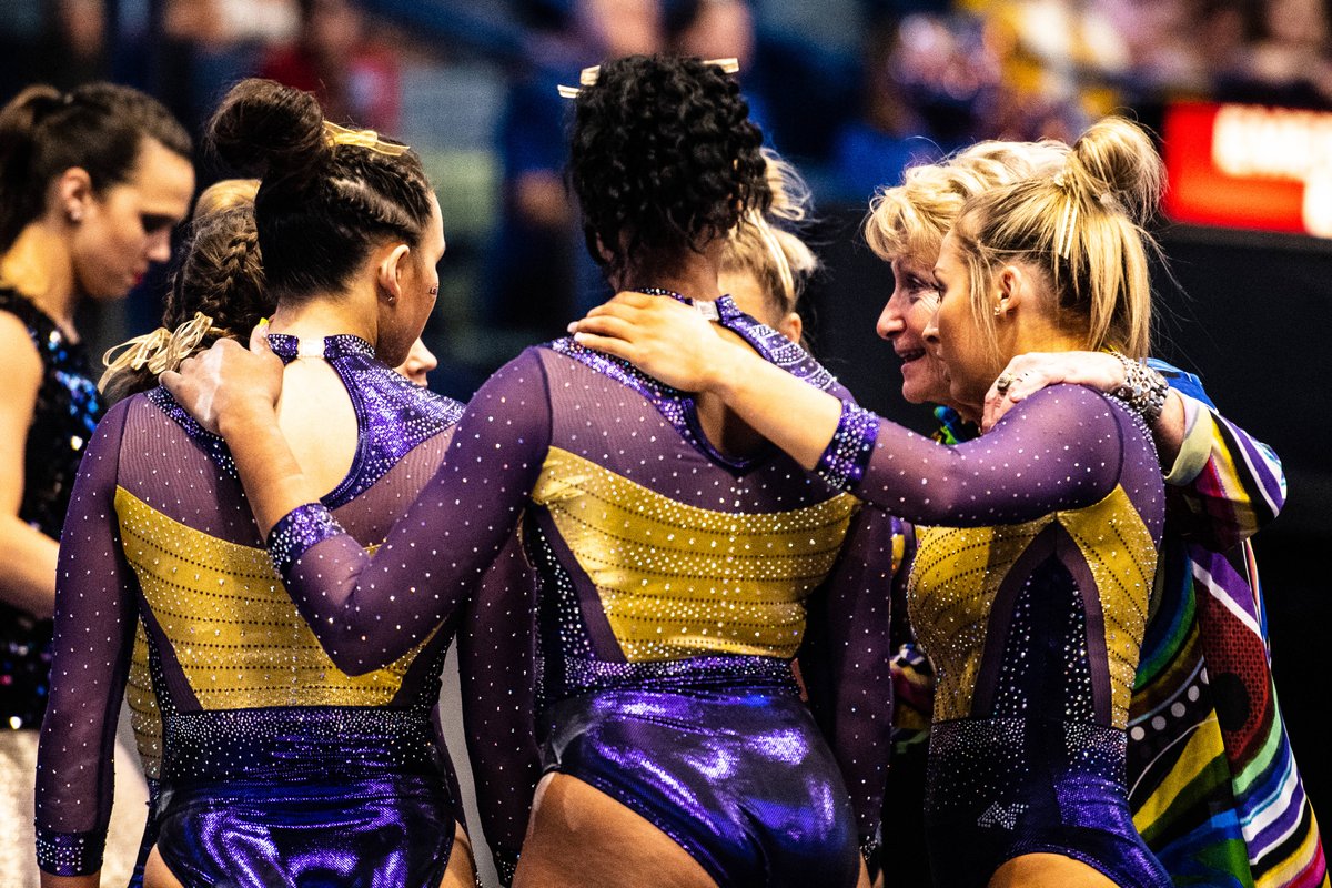 LSUgym's tweet image. No. 3 #LSU begins its quest for the program's 30th NCAA Championships appearance at 7 p.m. Friday inside the Maravich Center!
Preview: lsul.su/2VjADuu