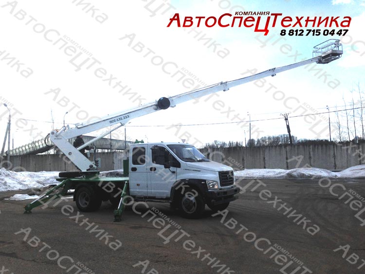 АВТОВЫШКА ПСС-131.22Э НА ШАССИ ГАЗОН NEXT ФЕРМЕР avtovyshki-agp.ru/teleskop-vysot… #автовышка #ГАЗон #NEXT