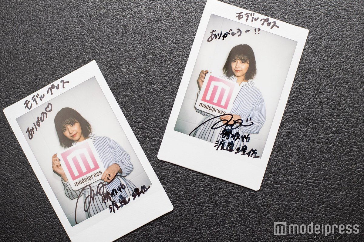 プレゼント😍】#欅坂46 #渡邉理佐 さん直筆サイン入りチェキを2名様に