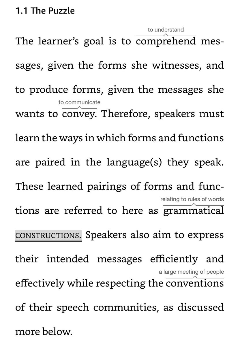 AlexanderLasch's tweet photo. Adele Goldberg (@adelegoldberg1) uses the term "grammatical construction" in #ExplainMeThis – in German I would say: "festzurren".^^ This is relevant for pattern analysis, pragmatic and discourse-linguistic approaches. https://t.co/6n62bASCYs