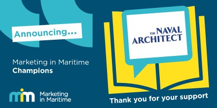 MiMCrowd's tweet photo. Thank you to The Naval Architect for your support!
Their publication is the principal magazine of The Royal Institution of Naval Architects, providing independent, high quality technical information. Visit their website for more info: https://t.co/SjLVkhBHSK @RoyInstNavArch https://t.co/md66Vxw9Ga