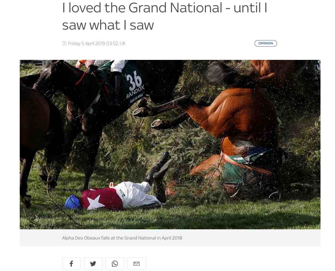 Dene Stansall, Animal Aid's Horse Racing Consultant, explains to Sky News why he turned his back on horse racing. Read on ...
news.sky.com/story/i-loved-…