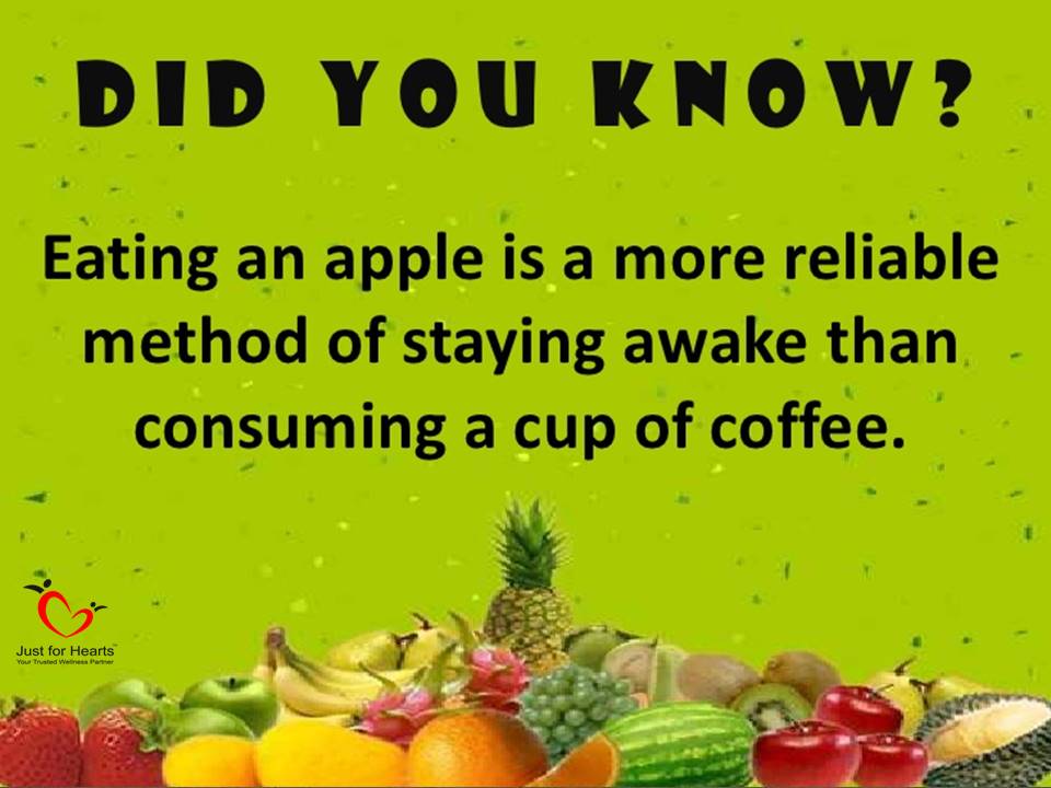 KadamYogita3's tweet photo. An apple a day not only keeps the doctor away but also helps in being awake. The natural sugar in an apple is more potent than the caffeine in coffee.
#JustForHearts @JustForHearts
#WorldHealthDay2019
#HealthForAll2019
#HealthCoaching #SayNoToPolythene
#Orange๐ https://t.co/B7Cd9ErGTq