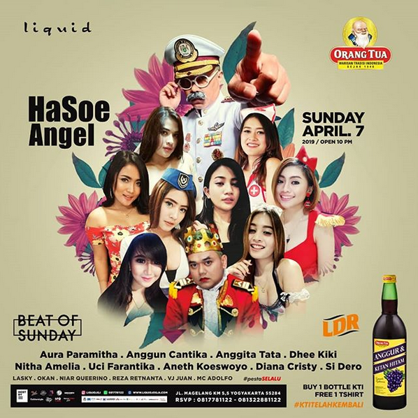 JavaArts's tweet photo. Don't miss your chance to dance all night and sing along with @hasoeindonesia this Sunday, 7 April only at @liquidjgj ! https://t.co/oZdFqKDXsY