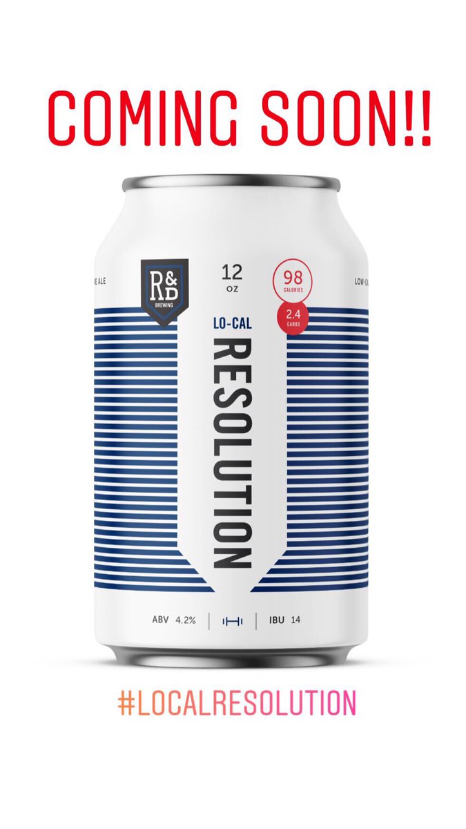 rnd_brewing's tweet image. LoCal Resolution cans coming soon! #rndbrewing #localresolution #guiltfree