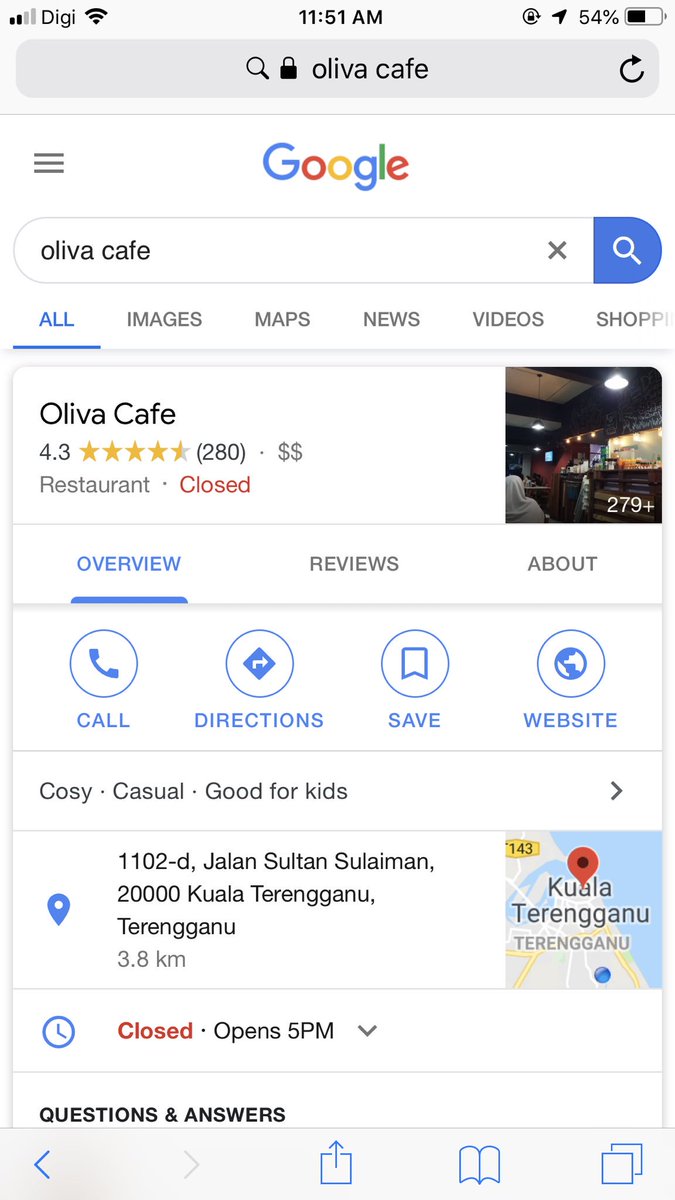 Oliva Cafe, Kuala Terengganu (Dinner)Western food ? Yessszaaaa tentu skali oliva cafe. Setiap kali makan dekat sini aku wajib order Half Chicken Thyme  Portion diorang besar okayyyyy. #TernakLemakBersamaSaroh