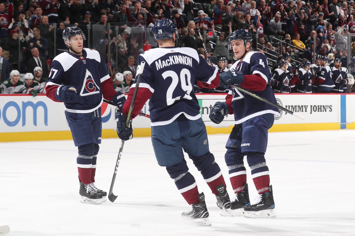 Avalanche's tweet photo. NHL + NBA playoffs at Pepsi Center for the first time since 2009-10.

LET’S GO.

#MileHighBasketball #GoAvsGo https://t.co/s2MkpbDS0x