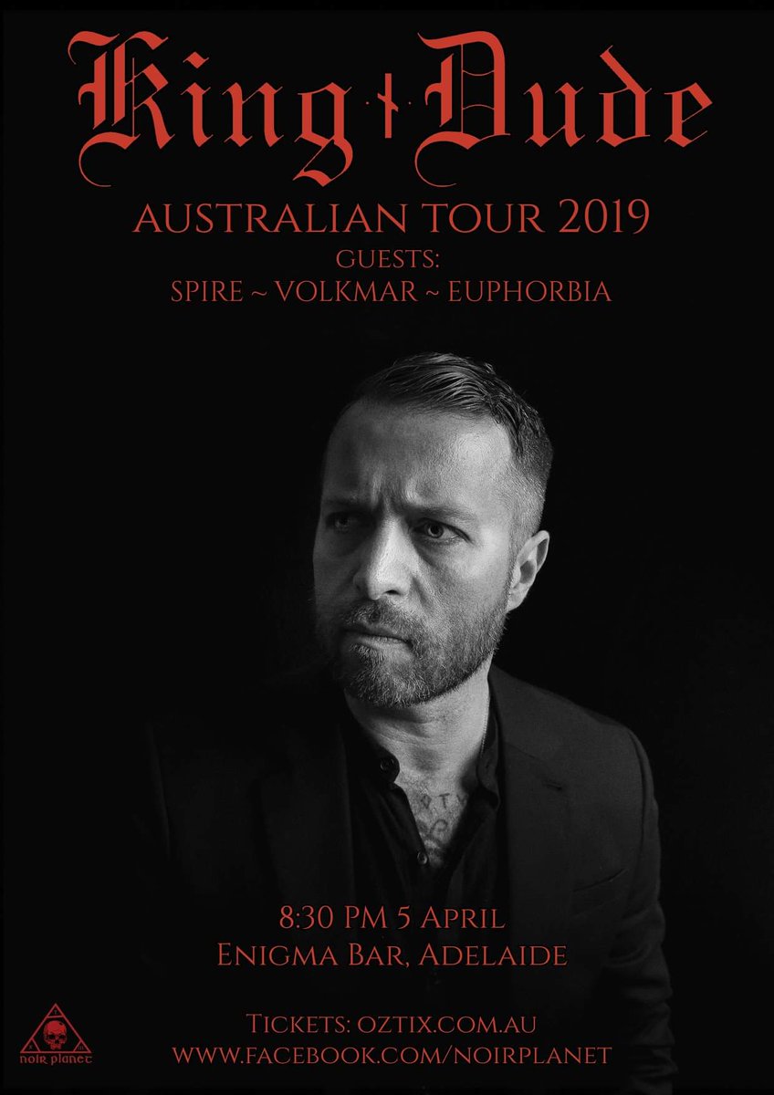 Tonight in Adelaide we will be playin with @kingdudemusic at the @enigmabarmusic.

We wll b joined for 3 songs by our good friend <a href="/rdomain/">r.domain</a>

Hope to see you there ❤

#euphorbia #adelaide #southaustralia #kingdude #noirplanet #acoustic #ltlotw #goth #folk #doomfolk