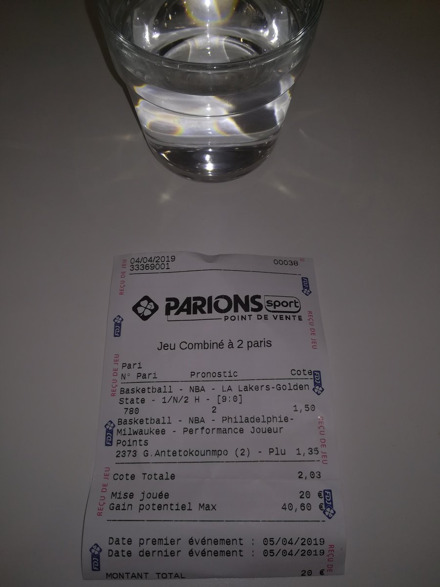 MightyProno's tweet image. #RoadTo1KbyNono 
#NBA [BET N°1]

Antetokounmpo 25 points (Bucks)
Warriors -9 (gagne de 10 ou +)
@2,03 ✅✅ 
Mise: 20€ &amp;gt; Gains: 40,60€ ✅

BK de départ : 100€
BK actuelle : 120,60€

FAV &amp;amp; Poste ton ticket 🤑
10€ PayPal à gagner parmis les RT!

🔥🔥
#TeamParieur #ParionsSport