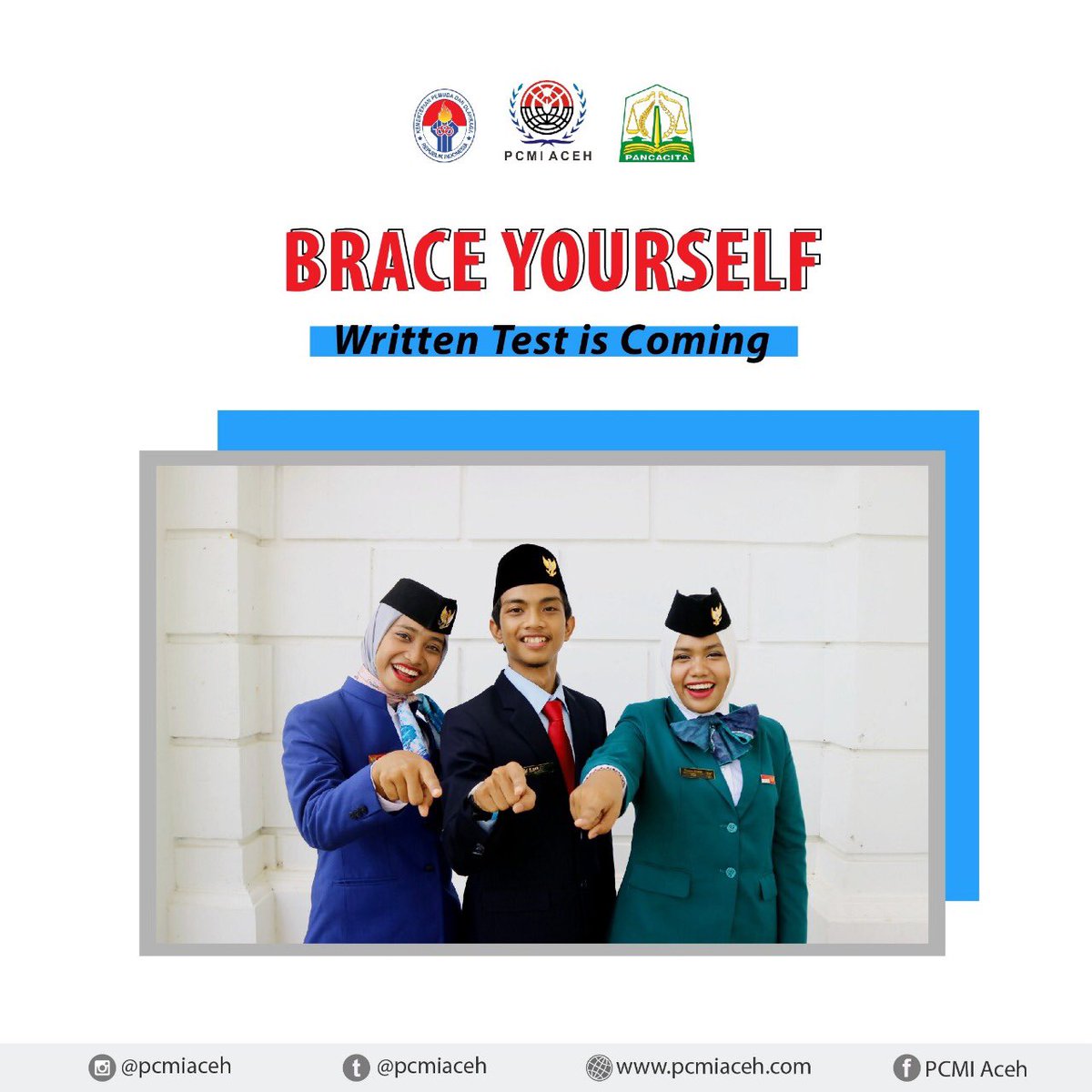 pcmiaceh's tweet photo. Pengumuman seleksi kelengkapan berkas sudah terbit di https://t.co/KlxwkIvdC8 

Sampai jumpa di tes tulis yak https://t.co/vSCLgJI8iv
