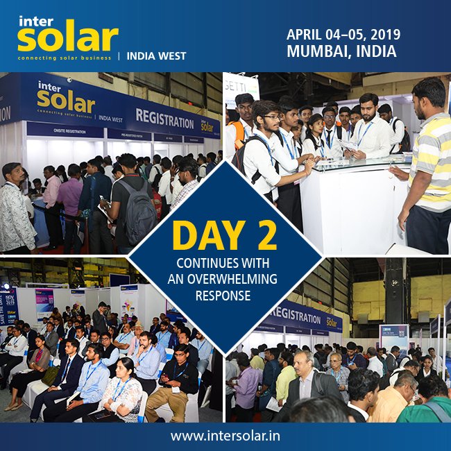 ThesmarterEInd's tweet photo. Here is a special glimpse of what is going on at Intersolar India West. You too can still be a part of the event by visiting us before 5 PM.

#Day2Glimpse #IntersolarIndia #SolarExpo #SolarExhibition #EventResponse https://t.co/bZgEstPU5O