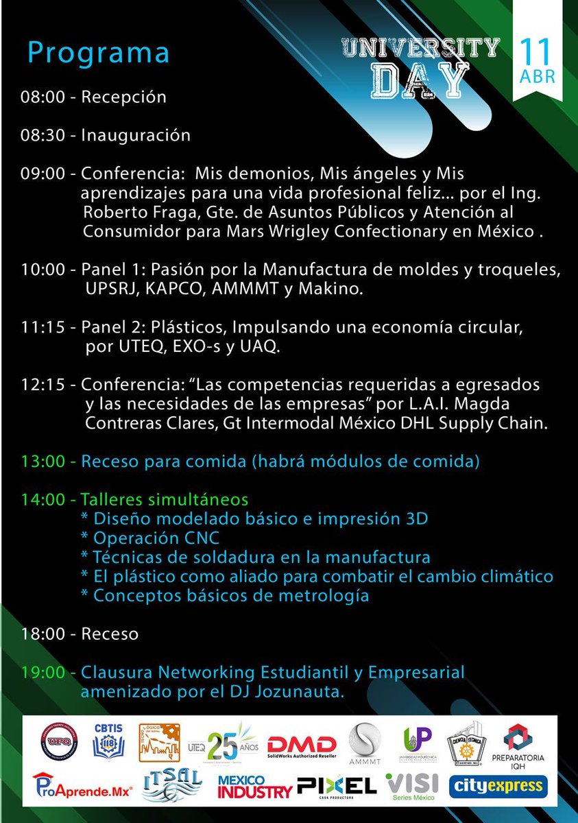 VisiSeriesMx's tweet photo. University day 2019 en el IQH
#IQH #VisiSeries #Herramentales https://t.co/AATMzAEdDb https://t.co/QX1DC6WCev