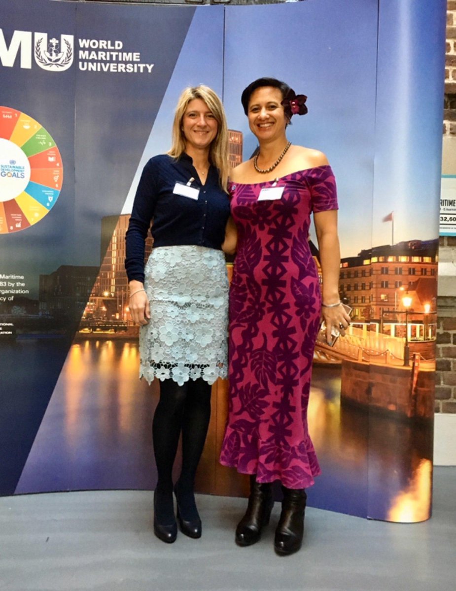 Rachele Andreani from Maritime Cook Islands and Teina MacKenzie PACWIMA Vice President attend the World Maritime University 3rd International Women's Conference in Sweden. #empoweringWomenintheMaritimeCommunity #WMU #MaritimeCookIslands #cookislandswomen #imohq