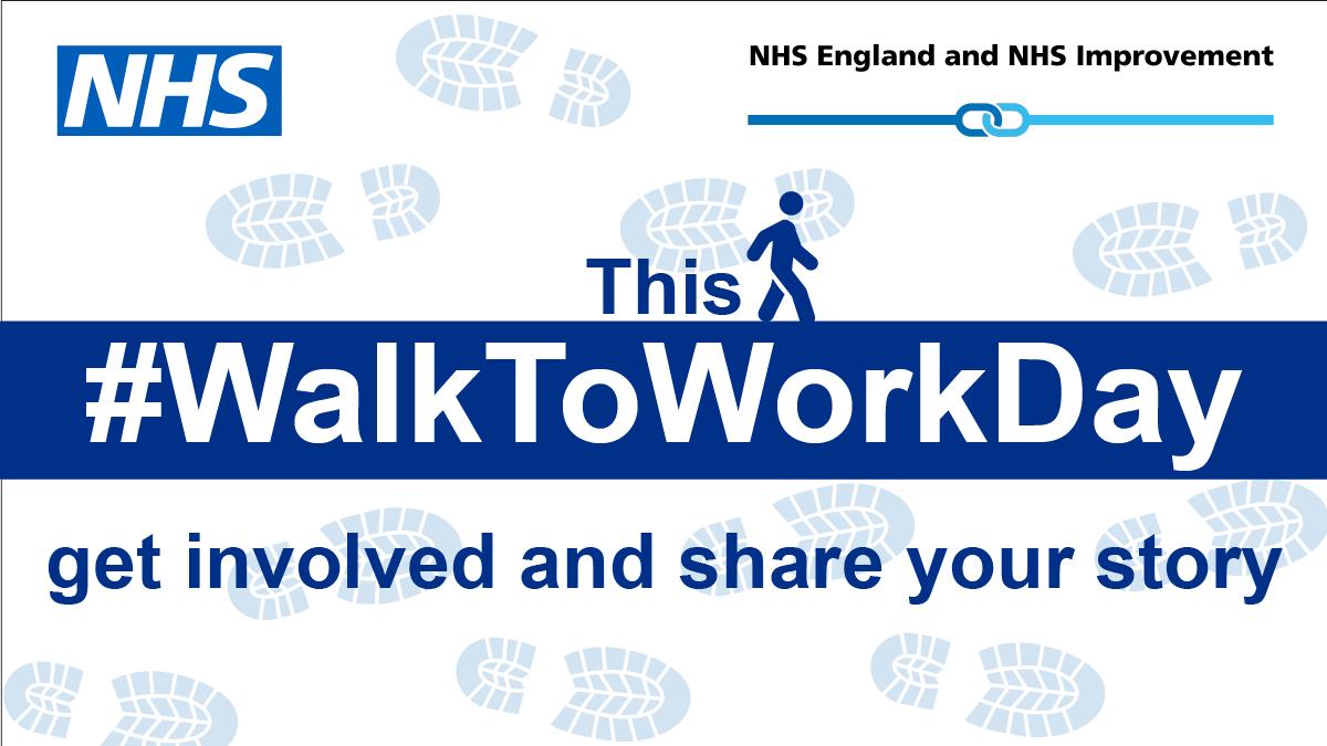 NHSEngland's tweet photo. Today is National #WalkToWorkDay which began in the US in 2004 before spreading to the UK and is traditionally held on the first Friday in April. 

How are you marking the occasion? https://t.co/fPOE9ITMle