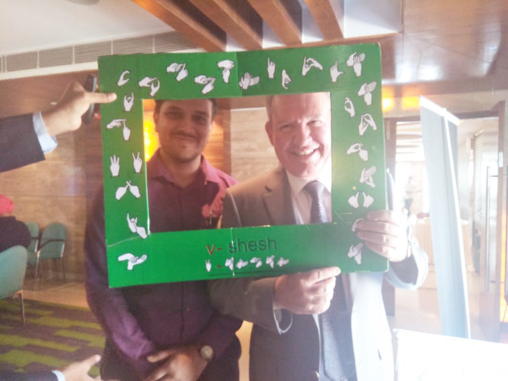 UKinChandigarh's tweet image. ‘Access for all’ to good education, vocational training and workplace learning is a fundamental principle of social cohesion and economic growth. @DHCAndrewAyre at #DisabilityConfidence at Workplace workshop supported by @DFID_UK.