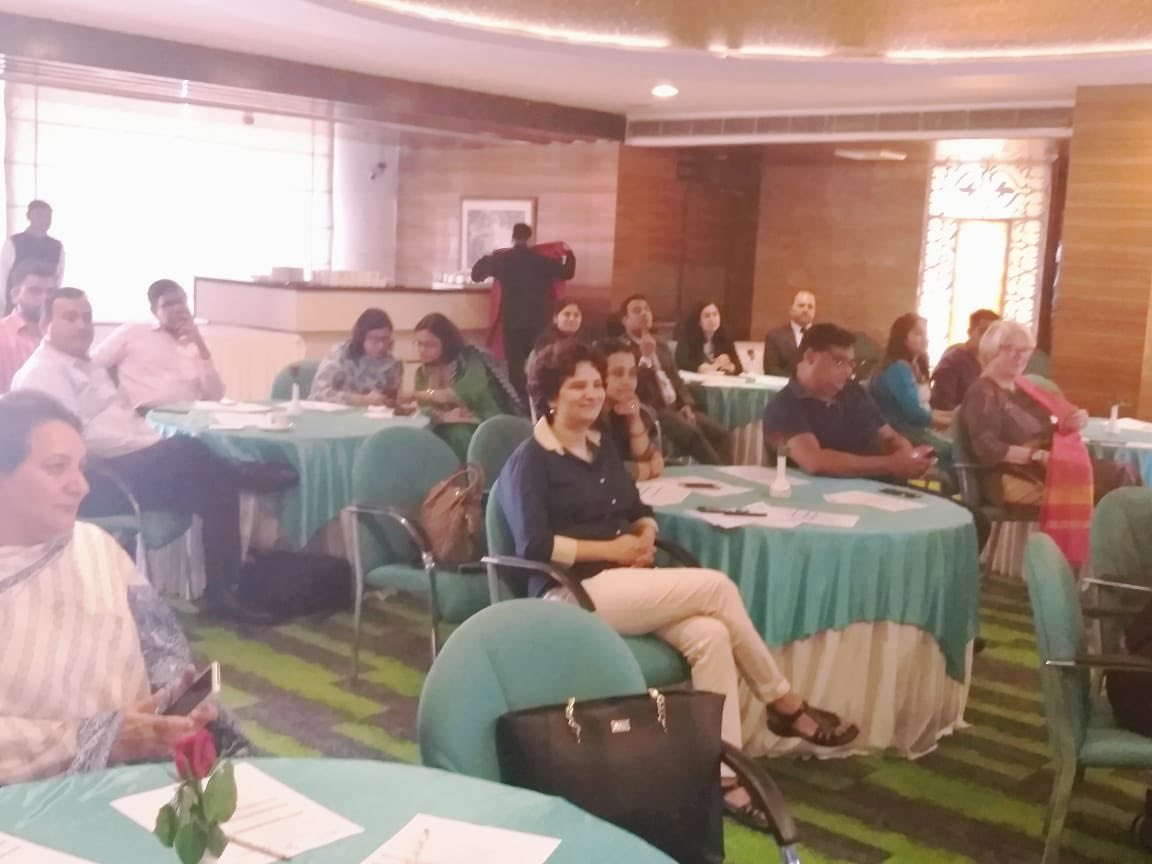 UKinChandigarh's tweet image. ‘Access for all’ to good education, vocational training and workplace learning is a fundamental principle of social cohesion and economic growth. @DHCAndrewAyre at #DisabilityConfidence at Workplace workshop supported by @DFID_UK.