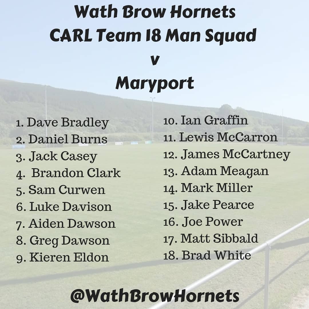 WathBrowHornets's tweet image. Tomorrow both our teams are AWAY.
NCL Team are off to Castleford Lock Lane whilst our CARLA Team are away to Maryport.
Both 2.30pm KOs