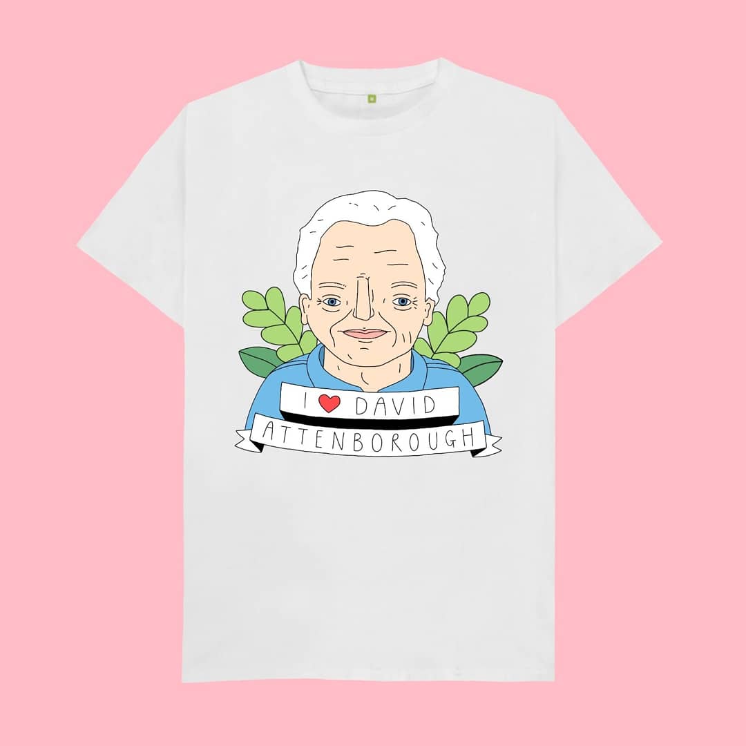 WrenAndWilson's tweet photo. My new organic t-shirt collection goes live this evening at 6pm! 🎉
Eco friendly t-shirts for all your pop culture needs ☺️

#davidattenborough #sustainablefashion https://t.co/9Qh4FH1Kbl