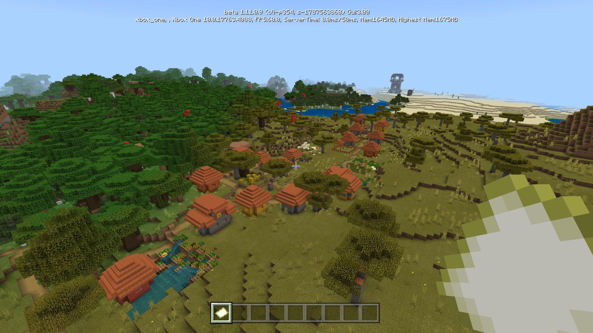 Minecraft News Found An Awesome Mcpe Mcbedrock Seed With A Mixed Savanna And Roofed Forest Village Directly At Spawn And A Pillager Outpost In The Distance Seed T Co Skxk1v8vpo