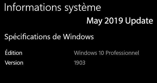 GinjFo's tweet image. Microsoft annonce #Windows10May2019Update 
ginjfo.com/actualites/log…