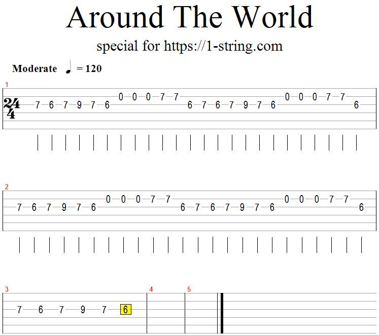 Oleg Korchagin on Twitter: "New tabs: (Lesson Around The World on One String + Tabs) has published on Easy One String Guitar and for Beginners - https://t.co/LywTUPSdRZ https://t.co/U2tIW6XfnS" /