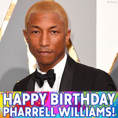 Pharrell Williams, we hope your birthday is truly Happy! 