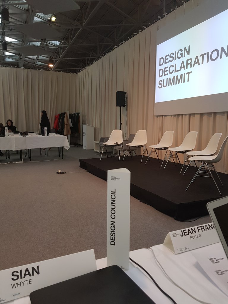 Big questions being asked at <a href="/DesignDeclara/">Design Declaration</a> #DDPS19 at <a href="/lacitedudesign/">Cité du design</a> on design metrics, design education and research, and design policy with  representatives across international design community - delighted to adding <a href="/designcouncil/">Design Council</a> contribution and learning from others.