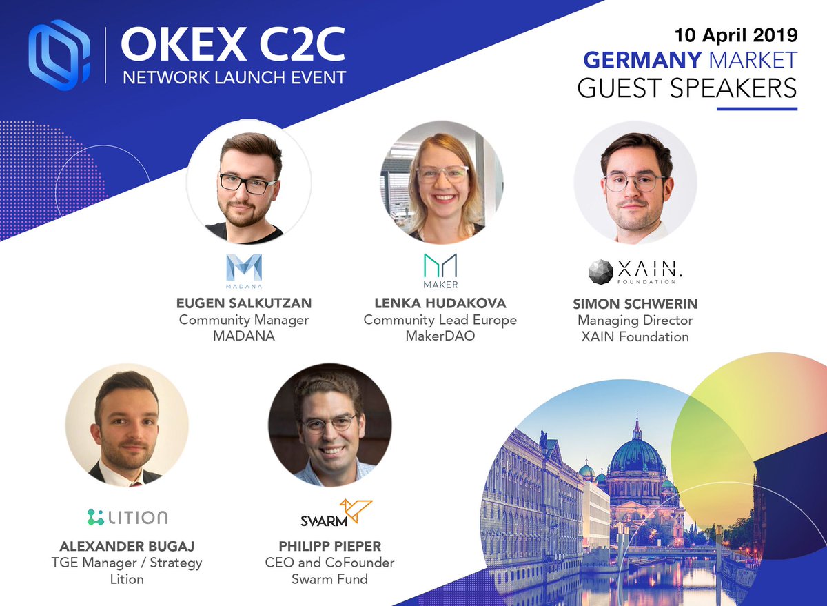 Next Wednesday our Community Manager @EugenSalkutzan is going to be a guest speaker at the @OKEx event in Germany. Attendance is free of charge. If you are in Berlin we would love to see you at the event. Get your free tickets at: buff.ly/2WPqc1Z
#Crypto #Exchange
