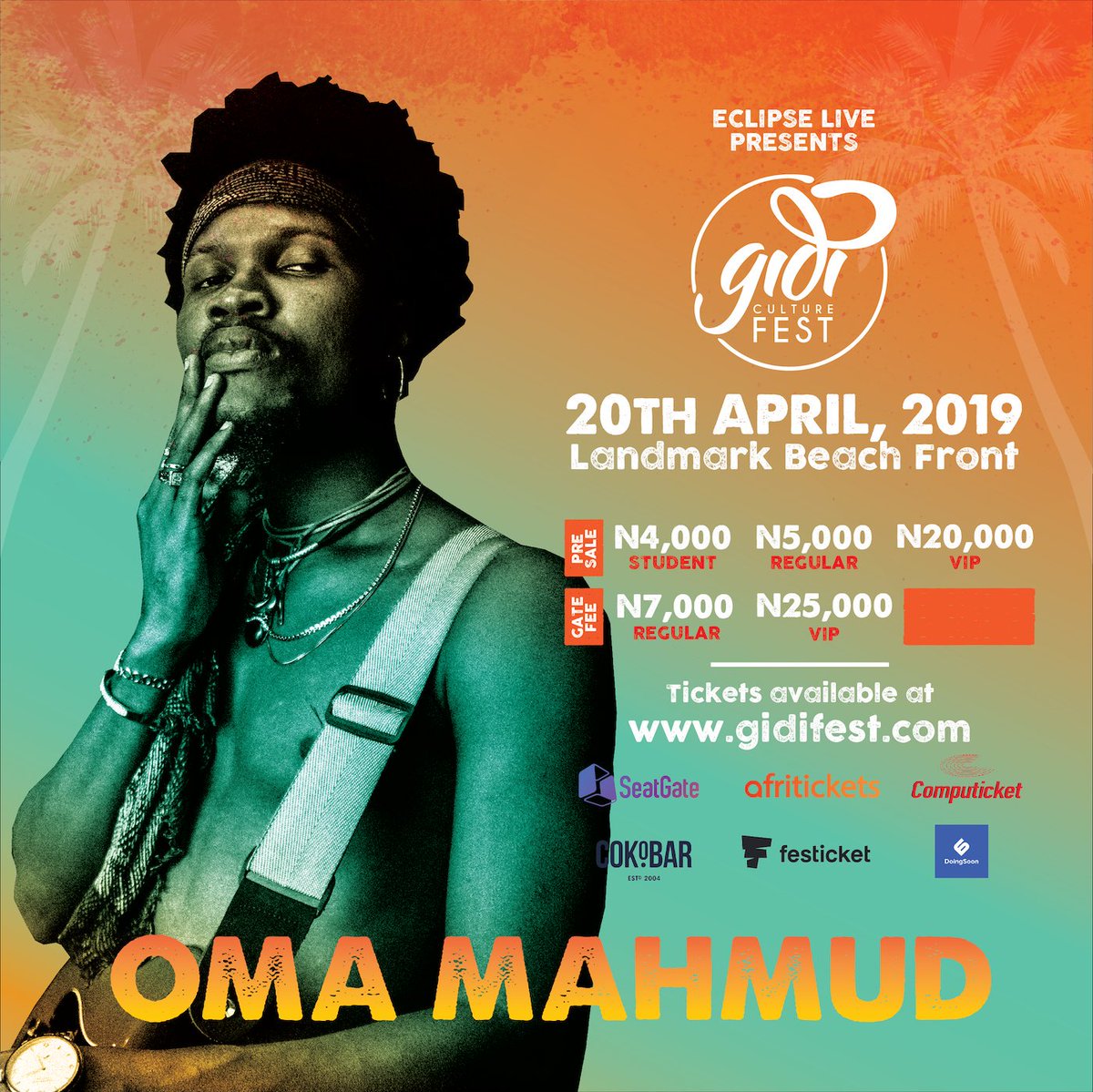 GidiFest's tweet photo. @OmaMahmud songs from "somewhere in Lagos" album & "pink" Ep would be on your mix for #GidiFest2019 right? #NextGenGidiFest https://t.co/3dadwuSFPU