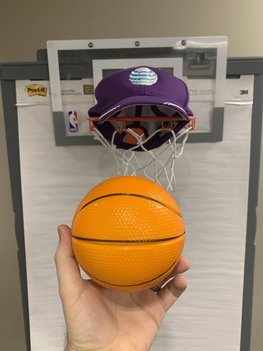 SWTrain99's tweet photo. HOOP, there it is! ๐ Happy Friday!! Itโs #NCAAFinalFour2019 weekend in Minneapolis! Today is round 2 of our #NewHireMadness championship! Highlights coming soon! #FunatWork #TUBracketChallenge #TUProud #LifeAtATT https://t.co/NTN8UadeZb