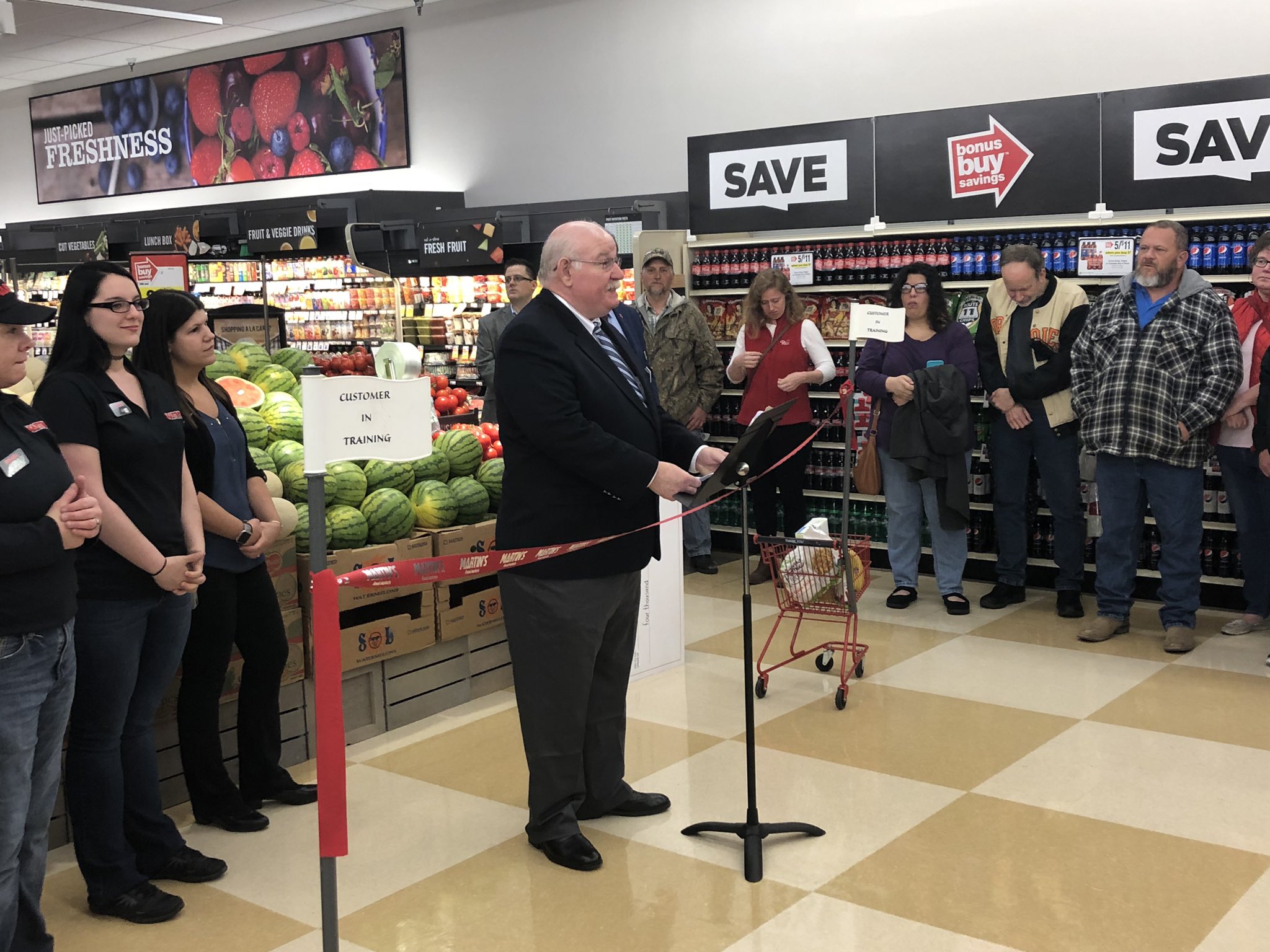 Smithsburg High School on Twitter "Happy to be at the Martin’s grand opening this morning in