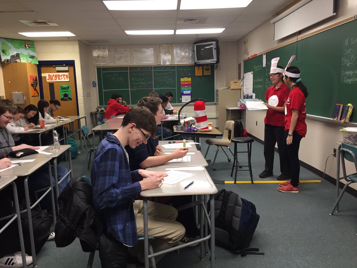 MrsJacobsen's tweet photo. Senior takeover day at CHS! @hcpss_chs @hcpss #classof2019 #drseuss https://t.co/DY6YM52UgO
