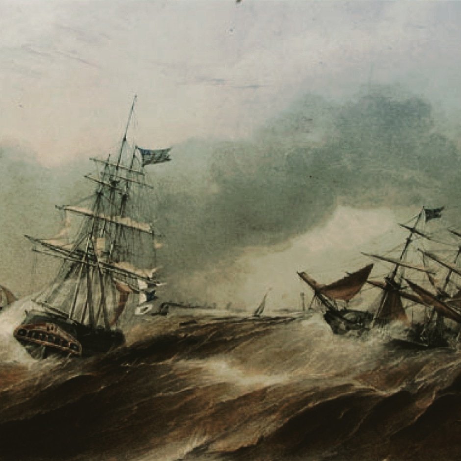 ¿Mito? En 1839, el barco "The Crusader", camino a la India naufragó por una tormenta recién salido del puerto de Liverpool y sus barriles de Export Bitter Ale fueron subastados. La leyenda marca este hito como el inicio de la popularización del estilo IPA en Gran Bretaña. #MBC