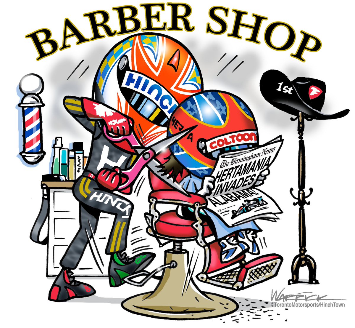 TOMotorsports's tweet photo. Sometimes you gotta go with the flow! #HertaMania #HinchTOON #ColTOON #HIGPA🕷 https://t.co/AEDWJC32Th