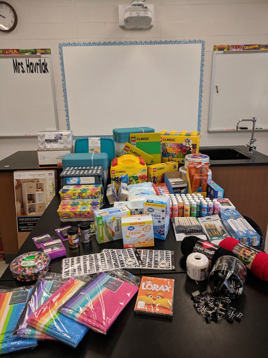 Thanks to <a href="/theTSIN/">Tennessee STEM Innovation Network</a> and Exxon Mobil we stocked the STEM closet for next year! It is now FULL of building materials, supplies, and plenty of STORAGE! Can't wait to finish this year strong and get started on all the fun for next year! 😁